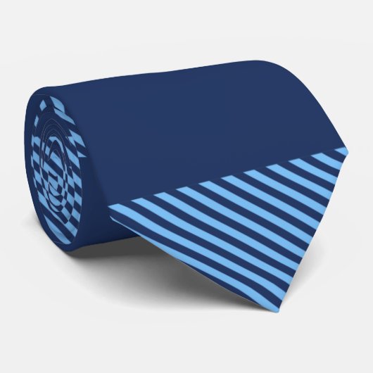 Cravate Classique tatan bleu (Roulé)