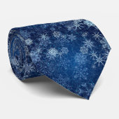 Cravate Classy Blue Christmas Tie! (Roulé)