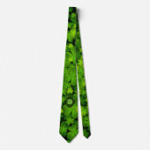 Cravate Classy Monogrammed Irlandais Shamrock double face  (Devant)