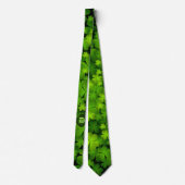 Cravate Classy Monogrammed Irlandais Shamrock double face  (Dos)