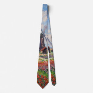 Cravate Claude Monet - Champ de Tulipes en Hollande