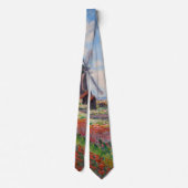 Cravate Claude Monet - Champ de Tulipes en Hollande (Dos)