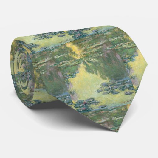 Cravate Claude Monet Classic Painting, Nénuphar (1907) (Roulé)
