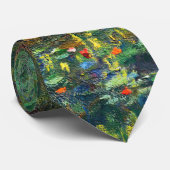 Cravate Claude Monet - Coin d'un étang avec des Nénuphars (Roulé)