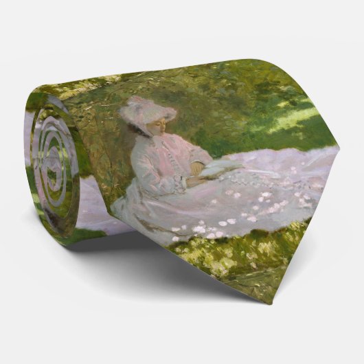 Cravate Claude Monet du printemps (Roulé)