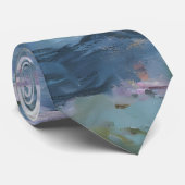 Cravate Claude Monet Impressionist Water Lillies Painting (Roulé)