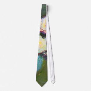 Cravate Claude Monet Impressionniste L'Eau Lillies Nymphea