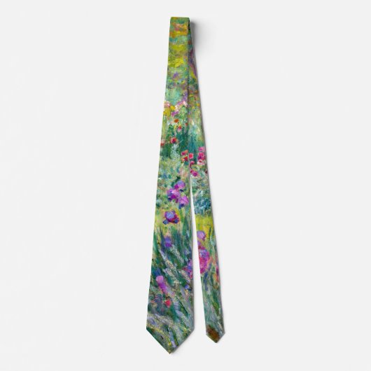 Cravate Claude Monet - Le jardin d'Iris à Giverny (Devant)