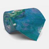 Cravate Claude Monet. L'Eau Est Nichée. Impressionnisme fr (Roulé)