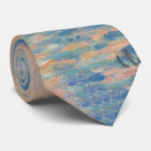 Cravate Claude Monet Les maisons du Parlement Coucher de s (Roulé)
