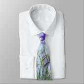 Cravate Claude Monet - Lilac Irises / Iris Mauves (Attaché)