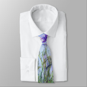 Cravate Claude Monet - Lilac Irises / Iris Mauves