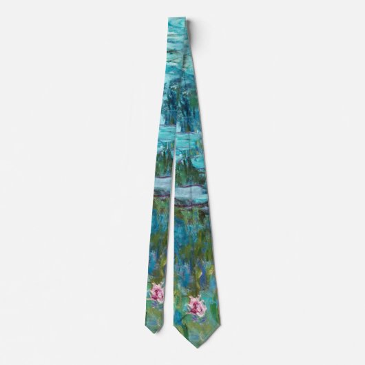 Cravate Claude Monet Nymphéas Nymphéas Nymphéas Etang Fleu (Dos)