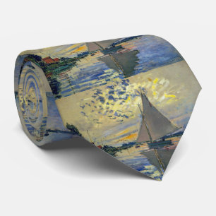 Cravate Claude Monet - Voilier au Petit-Gennevilliers
