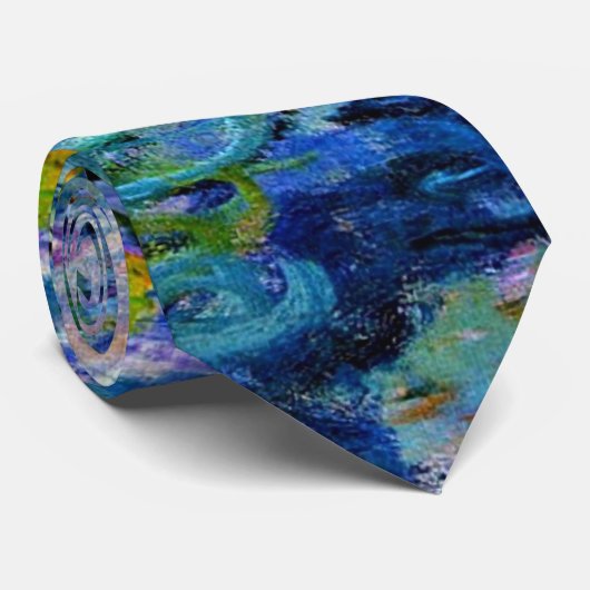 Cravate Claude Monet - Water Lilies, 1919, (Roulé)