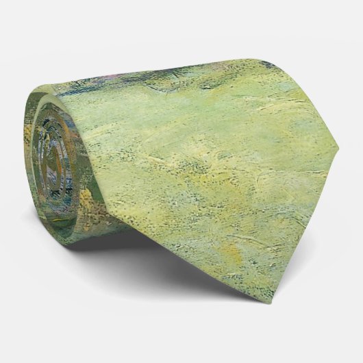 Cravate Claude Monet Water Lilies Impressionniste Peinture (Roulé)