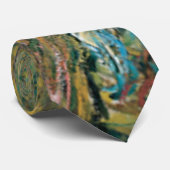 Cravate Claude Monet - Willow Weeping (Roulé)