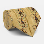 Cravate Clavier et coeur (Roulé)