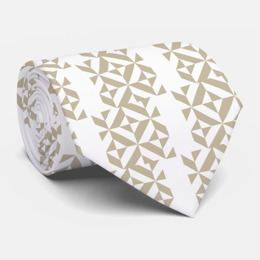 Cravate Clay Geometric Deco Cube Pattern (Roulé)
