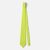 Cravate Clé de couleur solide jaune vert (Devant)