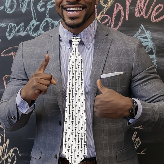 Cravate Clé de squelette de la Chouette tribale