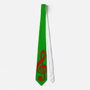Cravate Clef triple de Noël rouge
