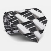 Cravate Clés de clavier de piano ou d'organe (Roulé)