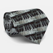 Cravate Clés de piano et notes de musique (Roulé)