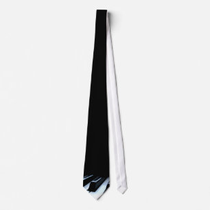 Cravate Clés noires et blanches de piano