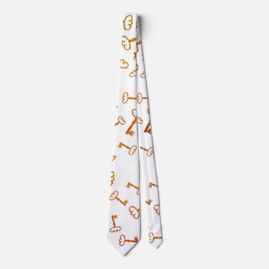 Cravate Clés Vintages Golden Keys (Devant)