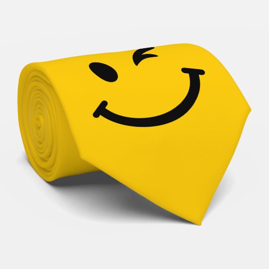 Cravate Cligner de l'oeil le visage (Roulé)