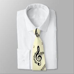 Cravate Climactic G Clef Yellpw
