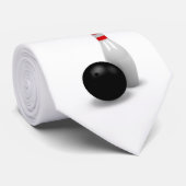 Cravate Clin de bowling 3D et bille (Roulé)