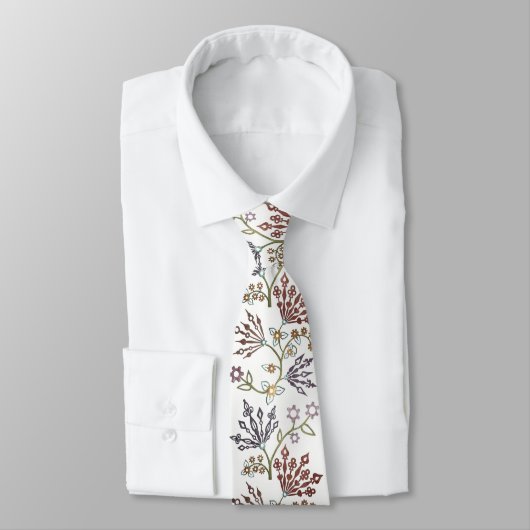 Cravate Clocage Floral - COULEUR PERSONNALISÉE (Attaché)