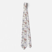 Cravate Clocage Floral - COULEUR PERSONNALISÉE (Devant)