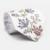 Cravate Clocage Floral - COULEUR PERSONNALISÉE (Roulé)