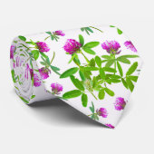 Cravate Cloches rouges sur blanc (Roulé)