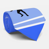 Cravate Clôture de la silhouette ; bleu (Roulé)