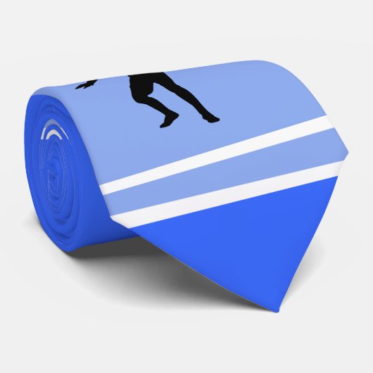 Cravate Clôture de la silhouette ; bleu (Roulé)