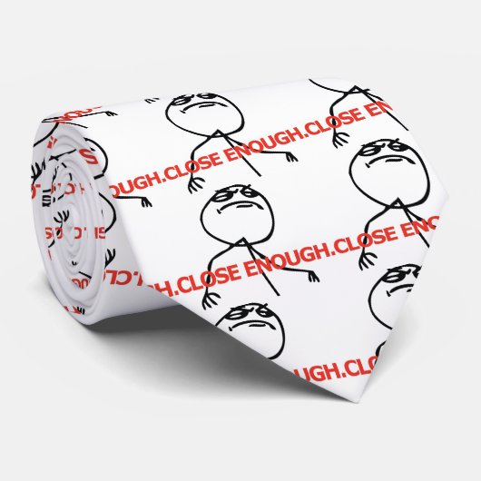 Cravate Clôturez assez (Roulé)