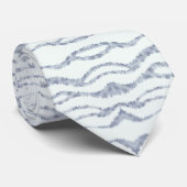 Cravate Cloudy Grey Zebra Eraser Scratch Art (Roulé)