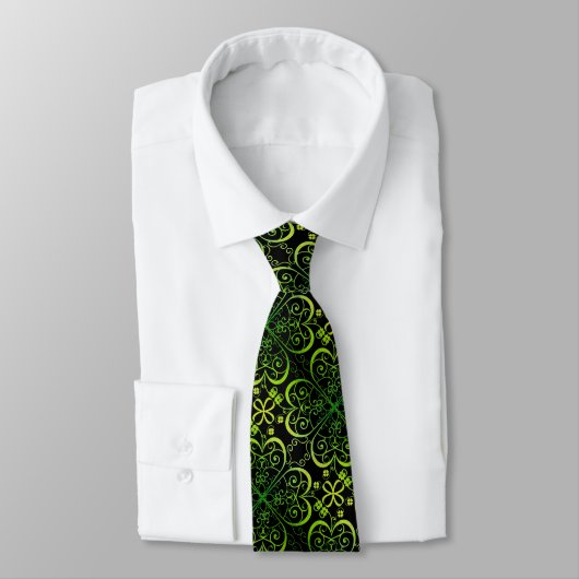Cravate Clover de la Saint Patrick (Attaché)