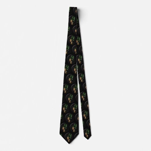 Cravate Clover Earring St. Patrick's Day (Devant)