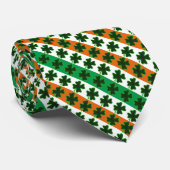 Cravate Clover Irish Stripes St. Patrick's Day (Roulé)