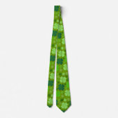 Cravate Clovers verts, Lucky Clovers, Saint Patrick's Day (Dos)