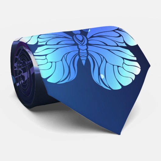 Cravate Clowing Night Butterflies (Roulé)