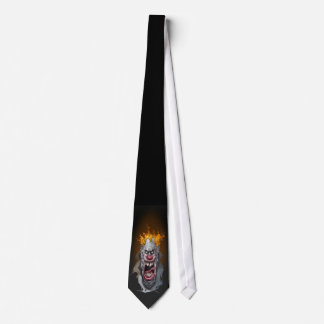 Cravate clown brûlant