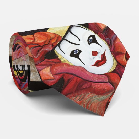 Cravate Clown de carnaval (Roulé)