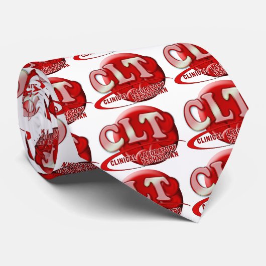 CRAVATE CLT RBC LOGO CLINIQUE LAB TECH CELLULES SANGUINES (Roulé)