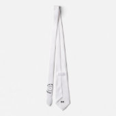 Cravate Club de football Nom Logo Initiales cachées Toute (Dos)